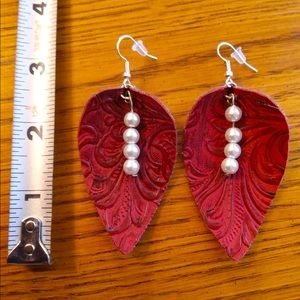 Faux Leather earrings